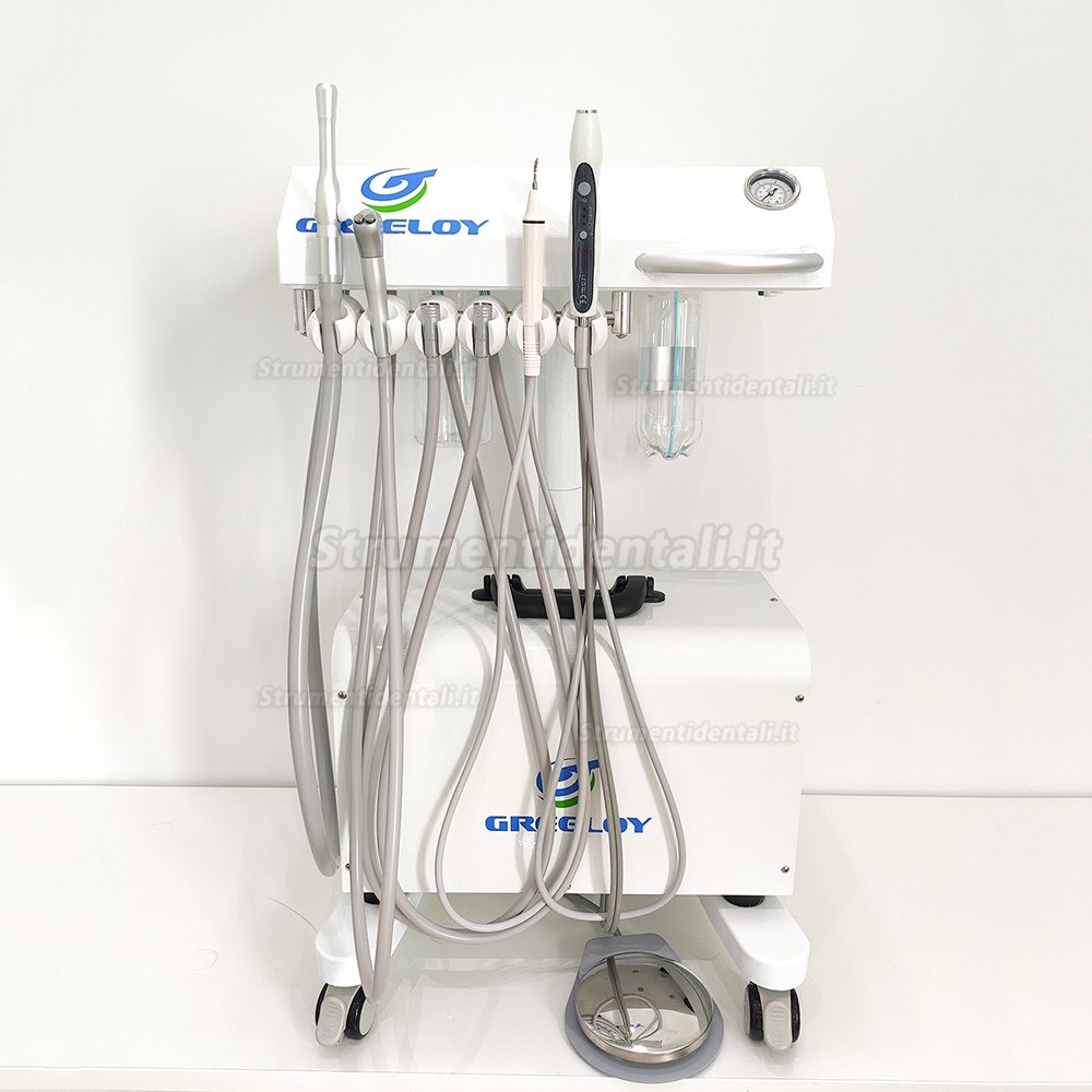 GREELOY® GU-P302 Portastrumenti per unità odontoiatriche + GU-P300 compressore d'aria